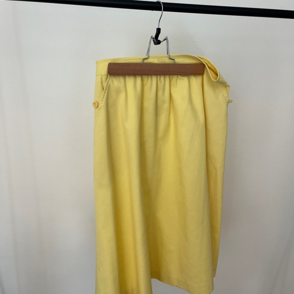 Vintage Yellow Women's Circle Skirt, Panther Brand